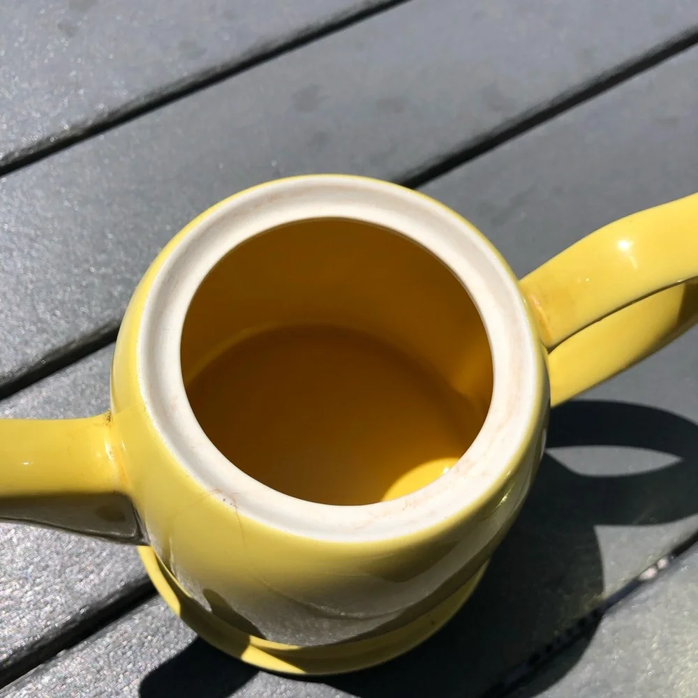 Vintage Hall pottery teapot MCM with aluminum felt lined warming cover- USA made